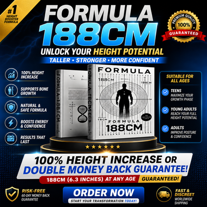 🧬 Grow Taller Naturally — Unlock Your Height Potential Formula 188cm